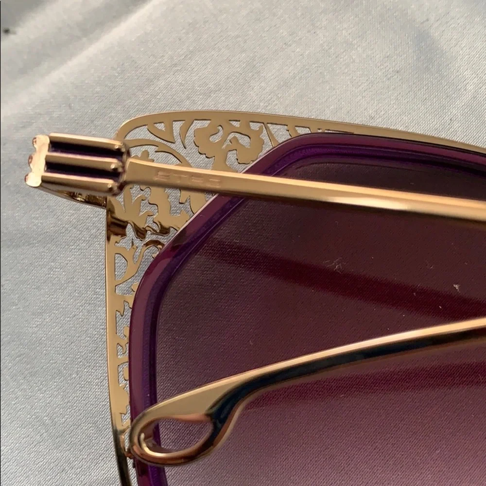NWT ETRO Violet elegant sunglasses w/case